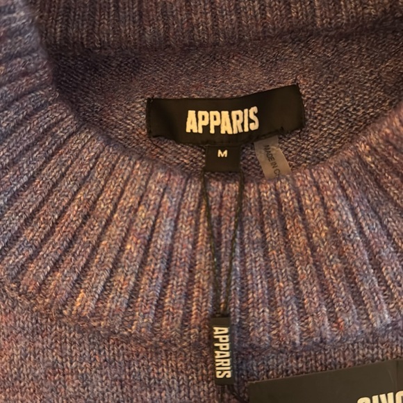 APPARIS Karl Marled Knit Mock-Neck Sweater Dress - Size Medium - Picture 6 of 8